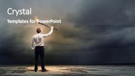  Presentation with holding hands old young - Amazing PPT theme having fire chief - young businessman holding burning torch backdrop and a gray colored foreground