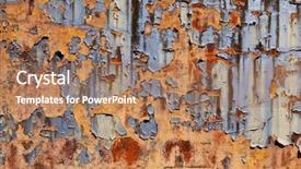  Presentation with sunlight - Beautiful PPT theme featuring iron ore - oxidized background under hard sunlight backdrop and a  colored foreground