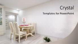  Presentation with interior design of classic white - Beautiful theme featuring fire door - white dining room interior backdrop and a light gray colored foreground