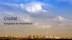  Presentation with fire drill - Slides having fire drill - factory steel making background and a light blue colored foreground