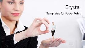  Presentation with work the word in your life - Theme consisting of fire employee - businesswoman throwing a subordinate background and a pink colored foreground