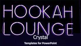  Presentation with hookah - Slide deck featuring fire ems - neon sign series hookah lounge background and a navy blue colored foreground