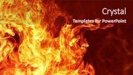  Presentation with fiery - Colorful theme enhanced with orange blast - fiery background backdrop and a tawny brown colored foreground