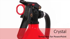  Presentation with fire extinguisher - Slides enhanced with fire extinguisher background and a red colored foreground