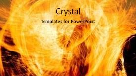  Presentation with pantomina dance - Presentation theme with fire flames - gasoline dance abstract drawing background and a yellow colored foreground