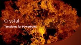  Presentation with black abstract - Theme having fire-flames-abstract-background-isolated background and a tawny brown colored foreground