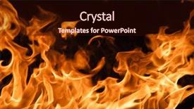  Presentation with fire close up flames - Audience pleasing slides consisting of fire flames background close-up backdrop and a wine colored foreground