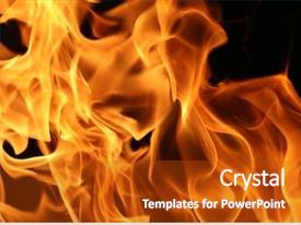 Fire Flames Background Texture PPT template 35 | CrystalGraphics