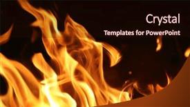  Presentation with flames - Amazing theme having fire flames background texture backdrop and a wine colored foreground