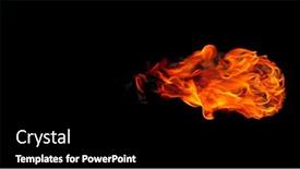  Presentation with flames - PPT theme enhanced with fire-flames-isolated-on-black background and a black colored foreground