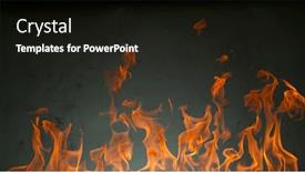  Presentation with dark grey - Presentation theme featuring fire-flames-isolated-on-dark background and a black colored foreground