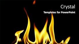  Presentation with flames - Amazing presentation theme having fire-flames-on-black-background backdrop and a black colored foreground