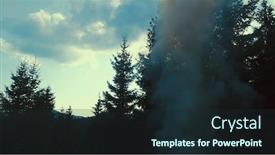  Presentation with drone fire - Presentation theme having fire-flames-starting-to-ignite background and a wine colored foreground