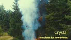  Presentation with drone - Audience pleasing presentation consisting of fire-flames-starting-to-ignite backdrop and a tawny brown colored foreground