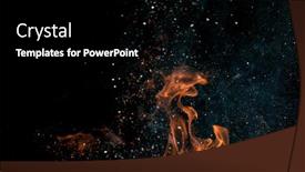  Presentation with flames - Slides with fire-flames-with-sparks background and a black colored foreground