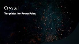  Presentation with flames - Colorful theme enhanced with fire-flames-with-sparks backdrop and a black colored foreground