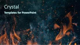  Presentation with flames - Presentation theme enhanced with fire-flames-with-sparks background and a wine colored foreground