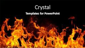  Presentation with flames - PPT layouts having fire-flames-with-sparks background and a black colored foreground