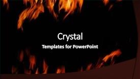  Presentation with flame - Slides with fire flames background and a black colored foreground