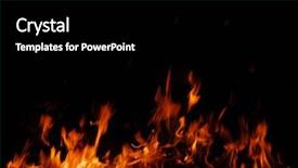  Presentation with flame - Slide deck consisting of fire flames background and a black colored foreground