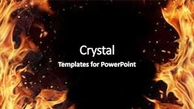  Presentation with free - Presentation theme featuring fire frame with free space background and a  colored foreground