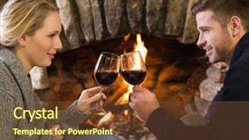  Presentation with toasting - Beautiful theme featuring fire free - side view of a romantic backdrop and a tawny brown colored foreground