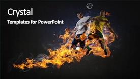  Presentation with game show - PPT theme having fire gaming - game hottest moments background and a black colored foreground