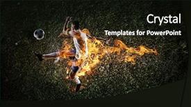  Presentation with 80s game - Presentation with fire gaming - game hottest moments background and a  colored foreground