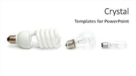  Presentation with light fire - Slide deck consisting of fire globe - electric light bulb on white background and a white colored foreground