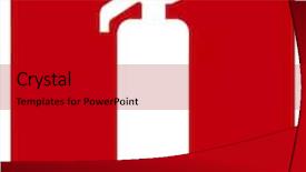  Presentation with symbol - Amazing slides having fire hydrant - extinguisher symbol 0924_32 backdrop and a black colored foreground