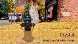  Presentation with colorado - Amazing slides having fire hydrant - street in aspen town backdrop and a  colored foreground