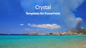  Presentation with fire - Cool new presentation with fire in greece - view backdrop and a  colored foreground