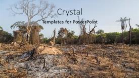  Presentation with land - Amazing PPT layouts having fire-in-the-fields-outside backdrop and a light blue colored foreground