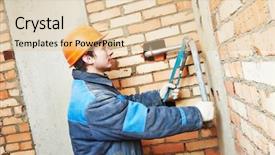  Presentation with water pipe - Cool new theme with fire instalation - industrial plumber fixing pipe backdrop and a  colored foreground