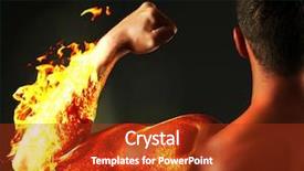  Presentation with young black couples hiking - Cool new PPT theme with fire instructor - muscle young man on black backdrop and a crimson colored foreground