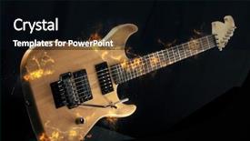  Presentation with fire on a black - Presentation design with fire isolated on black background background and a black colored foreground