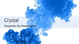  Presentation with fire - Beautiful theme featuring fire label - acrylic colors in water abstract backdrop and a light blue colored foreground