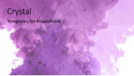  Presentation with ink in water - Presentation design consisting of fire label - acrylic lilac colors and ink background and a coral colored foreground