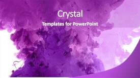  Presentation with ink - Audience pleasing presentation design consisting of fire label - acrylic lilac colors and ink backdrop and a purple colored foreground