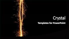  Presentation with letter - PPT theme with fire letters - letter l sparklers on black background and a  colored foreground