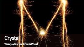  Presentation with letter - Colorful slides enhanced with fire letters - letter m sparklers on black backdrop and a wine colored foreground