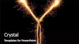  Presentation with black and gold sparkle - Cool new presentation with fire letters - letter y sparklers on black backdrop and a  colored foreground