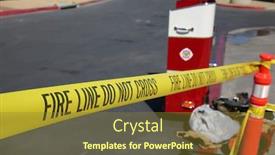  Presentation with fire warning - Amazing theme having fire line - do not cross fire department yellow caution tape warning tape fire line tape fire department warning work site emergency site do not enter backdrop and a tawny brown colored foreground