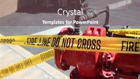  Presentation with fire warning - PPT layouts consisting of fire line - do not cross fire department yellow caution tape warning tape fire line tape fire department warning work site emergency site do not enter background and a violet colored foreground