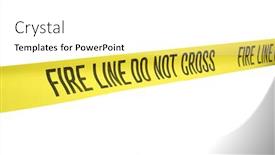  Presentation with fire warning - Amazing theme having fire line - do not cross isolated on white fire department yellow caution tape warning tape fire line tape fire department warning work site emergency site do not enter backdrop and a white colored foreground