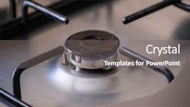  Presentation with gas utility - Beautiful presentation featuring fire of a gas stove backdrop and a  colored foreground