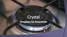  Presentation with gas utility - Colorful PPT theme enhanced with fire of a gas stove backdrop and a  colored foreground