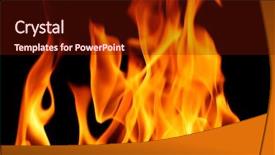  Presentation with fire on a black - Colorful PPT layouts enhanced with fire on black backdrop and a  colored foreground