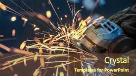  Presentation with fire protection engineering - Colorful slide deck enhanced with fire protection engineering - sparks from an african man backdrop and a tawny brown colored foreground