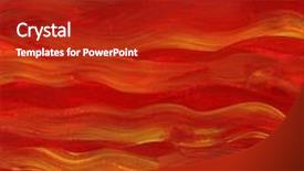  Presentation with watercolor red - Presentation theme with fire red and yellow watercolor background hand painted self made background and a crimson colored foreground